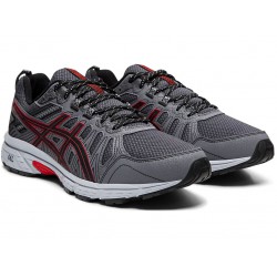 Asics Gel-Venture 7 Black/Classic Red Trail Running Shoes Men