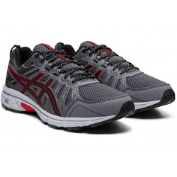 Asics Gel-Venture 7 Black/Classic Red Trail Running Shoes Men