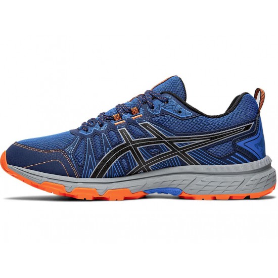 Asics Gel-Venture 7 (4E) Electric Blue/Sheet Rock Trail Running Shoes Men