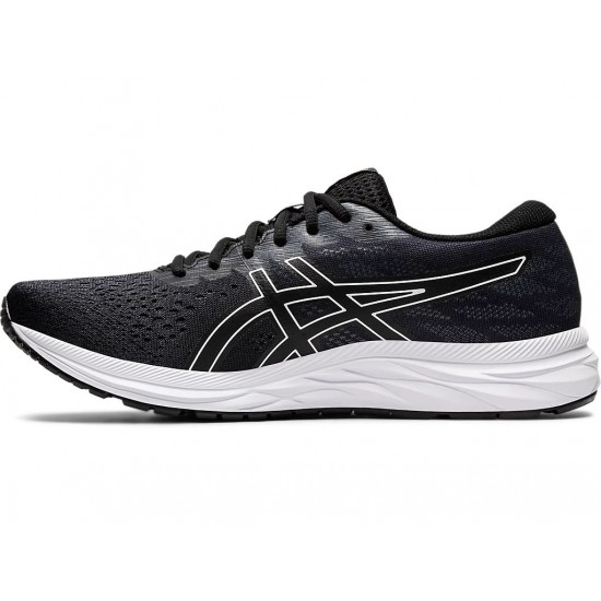 Asics Gel-Excite 7 (4E) Black/White Running Shoes Men