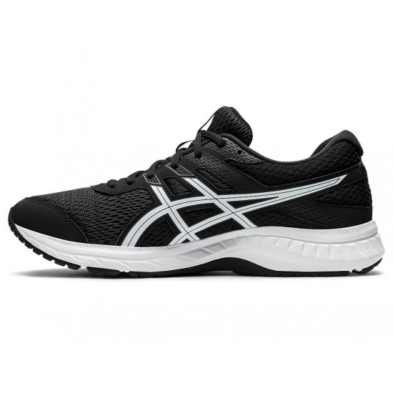 Asics Gel-Contend 6 Black/White Running Shoes Men