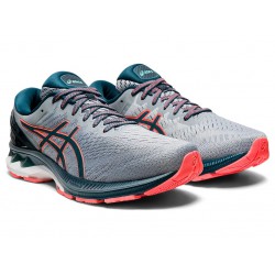 Asics Gel-Kayano 27 (2E) Sheet Rock/Magnetic Blue Running Shoes Men