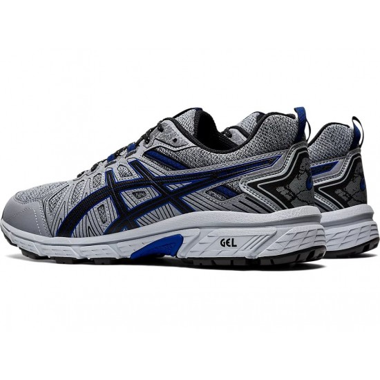 Asics Gel-Venture 7 Mx (4E) Sheet Rock/Asics Blue Trail Running Shoes Men