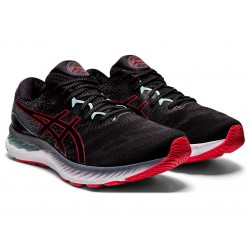 Asics Gel-Nimbus 23 Black/Electric Red Running Shoes Men