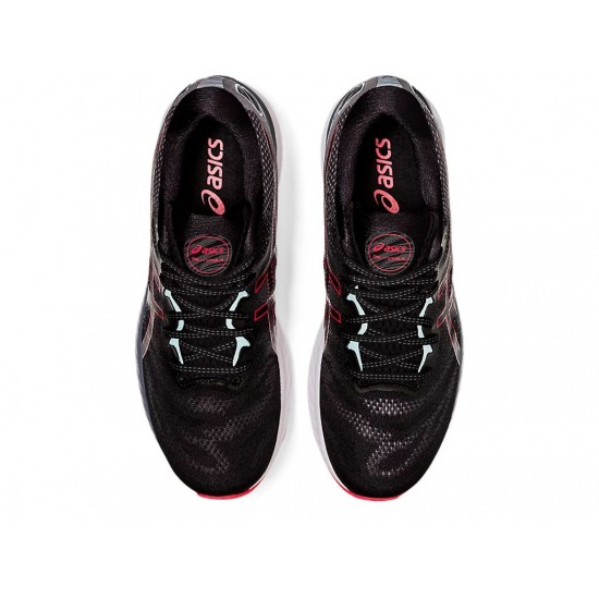 Asics Gel-Nimbus 23 Black/Electric Red Running Shoes Men