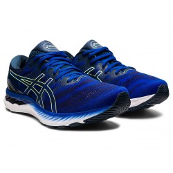 Asics Gel-Nimbus 23 Monaco Blue/Bright Lime Running Shoes Men