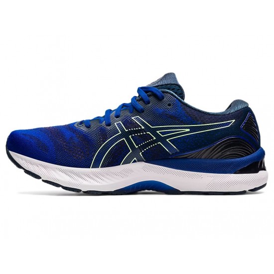 Asics Gel-Nimbus 23 Monaco Blue/Bright Lime Running Shoes Men