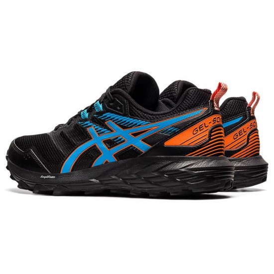 Asics Gel-Sonoma 6 Black/Digital Aqua Trail Running Shoes Men