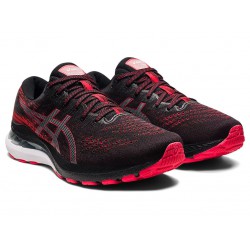 Asics Gel-Kayano 28 (2E) Black/Electric Red Running Shoes Men