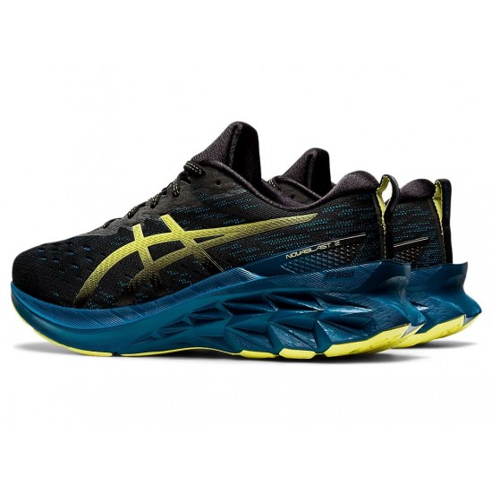 Asics Novablast 2 Black/Glow Yellow Running Shoes Men