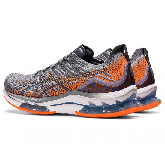 Asics Gel-Kinsei Blast Sheet Rock/Shocking Orange Running Shoes Men