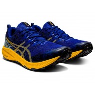 Asics Fuji Lite 2 Monaco Blue/Sunflower Trail Running Shoes Men