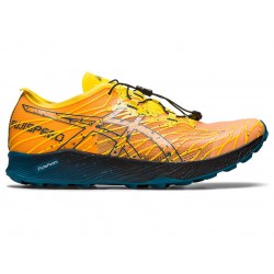 Asics Fujispeed Golden Yellow/Ink Teal Trail Running Shoes Men