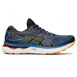 Asics Gel-Nimbus 24 Wide Azure/Amber Running Shoes Men