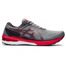 Asics Gt-2000 10 Mid Grey/Electric Red Running Shoes Men