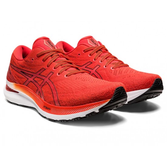 Men's GEL-KAYANO 29, Deep Ocean/Cherry Tomato, Running Shoes