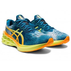 Asics Novablast 2 Deep Sea Teal/Glow Yellow Running Shoes Men