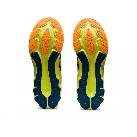 Asics Novablast 2 Deep Sea Teal/Glow Yellow Running Shoes Men