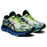 Asics Gel-Nimbus 24 White/Black Running Shoes Men