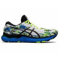 Asics Gel-Nimbus 24 White/Black Running Shoes Men