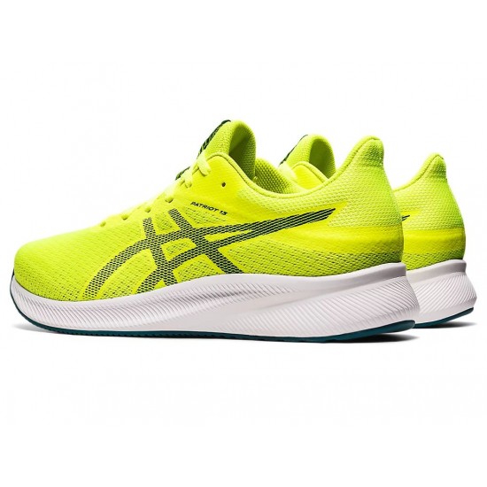 Asics Patriot 13 Safety Yellow/Velvet Pine Running Shoes Men