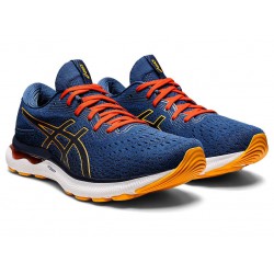 Asics Gel-Nimbus 24 Midnight Blue/Citrus Running Shoes Men