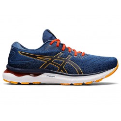 Asics Gel-Nimbus 24 Midnight Blue/Citrus Running Shoes Men