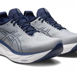 Asics Gel-Nimbus 25 Sheet Rock/Indigo Blue Running Shoes Men