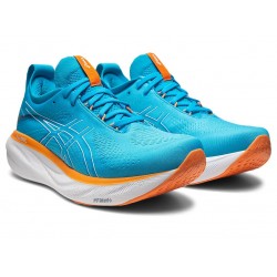 Asics Gel-Nimbus 25 Island Blue/Sun Peach Running Shoes Men