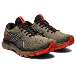 Asics Gel-Nimbus 24 Tr Nature Bathing/Olive Running Shoes Men