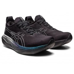 Asics Gel-Nimbus 25 Platinum Black/Pure Silver Running Shoes Men