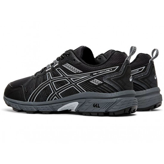 Asics Gel-Venture 7 (D) Black/Piedmont Grey Trail Running Shoes Women