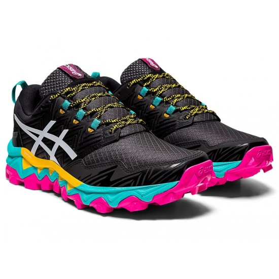Asics Gel-Fujitrabuco 8 Black/White Trail Running Shoes Women