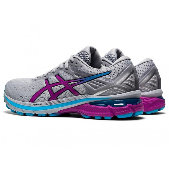 Asics Gt-2000 9 Piedmont Grey/Digital Grape Running Shoes Women