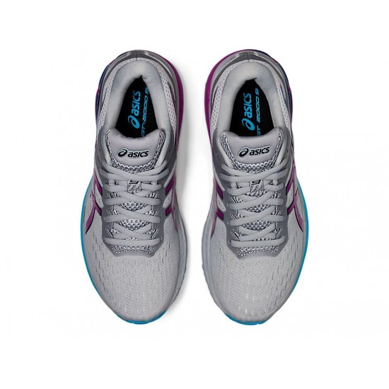 Asics Gt-2000 9 Piedmont Grey/Digital Grape Running Shoes Women