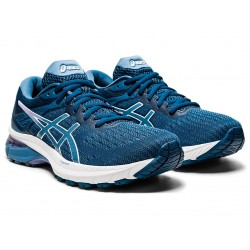 Asics Gt-2000 9 (D) Mako Blue/Grey Floss Running Shoes Women