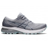 Asics Gt-2000 9 Knit Piedmont Grey/Aqua Angel Running Shoes Women