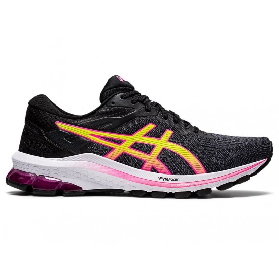 Asics Gt-1000 10 Black/Hot Pink Running Shoes Women