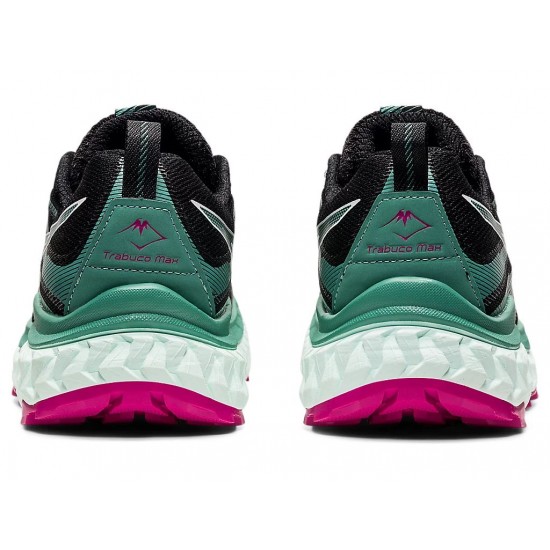 Asics Trabuco Max Black/Soothing Sea Trail Running Shoes Women