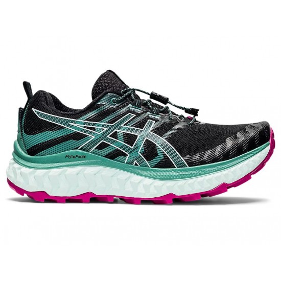 Asics Trabuco Max Black/Soothing Sea Trail Running Shoes Women