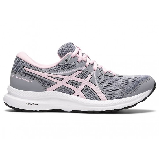 Asics Gel-Contend 7 (D) Sheet Rock/Pink Salt Running Shoes Women