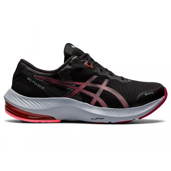 Asics Gel-Pulse 13 G-Tx Black/Blazing Coral Running Shoes Women