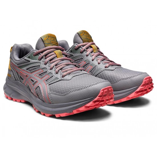 Asics Trail Scout 2 Sheet Rock/Papaya Trail Running Shoes Women