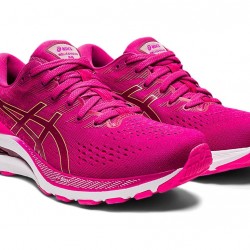 Asics Gel-Kayano 28 Fuchsia Red/Pink Glo Running Shoes Women