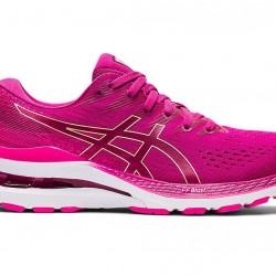 Asics Gel-Kayano 28 Fuchsia Red/Pink Glo Running Shoes Women