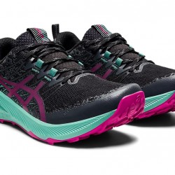 Asics Fuji Lite 2 Black/Fuchsia Red Trail Running Shoes Women