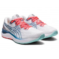 Asics Gel-Cumulus 23 White/Grey Floss Running Shoes Women