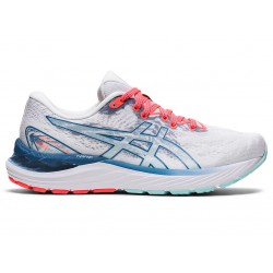 Asics Gel-Cumulus 23 White/Grey Floss Running Shoes Women