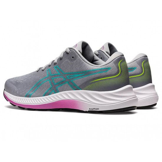 Asics Gel-Excite 9 Wide Piedmont Grey/Sea Glass Running Shoes Women