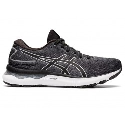 Asics Gel-Nimbus 24 Wide Black/Pure Silver Running Shoes Women